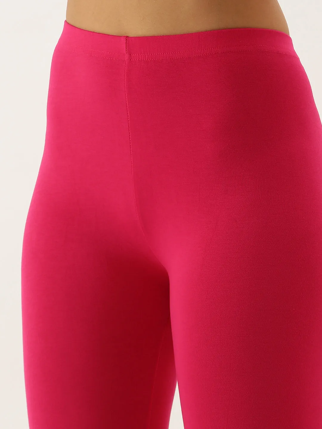 3/4th Leggings-Fuchsia