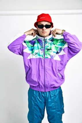 80s vintage windbreaker multi