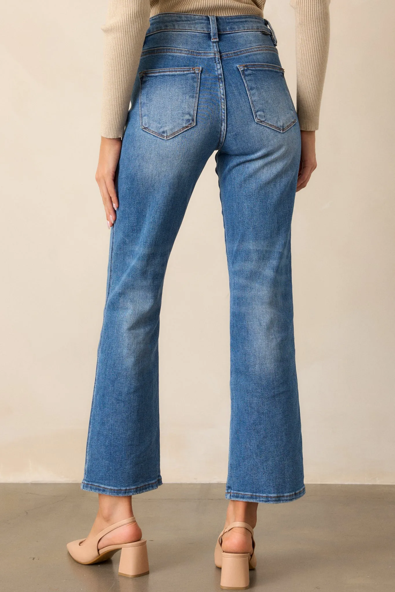 A Little Extra Medium Wash Straight Leg Jeans