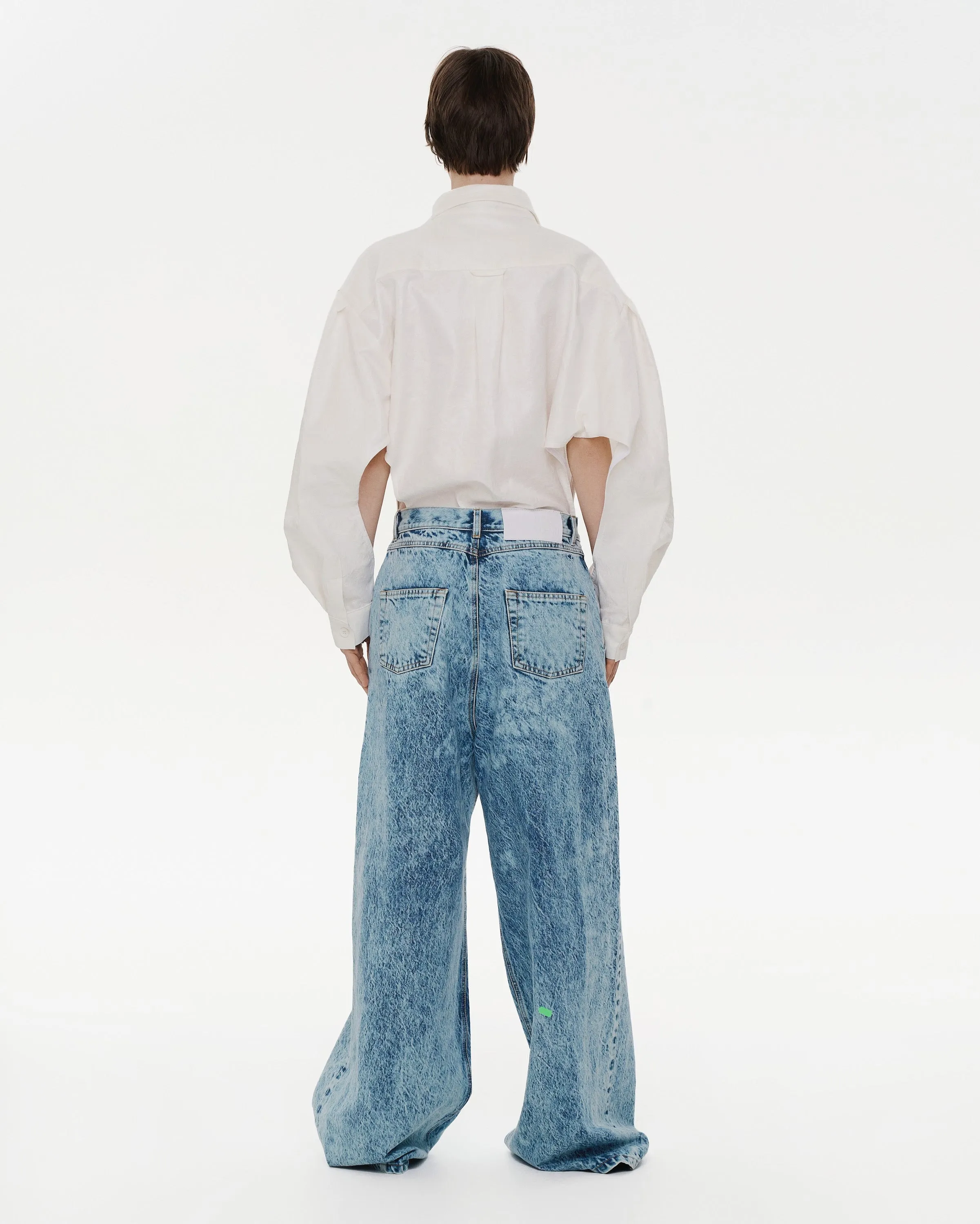 Acid Wash Loose Jeans