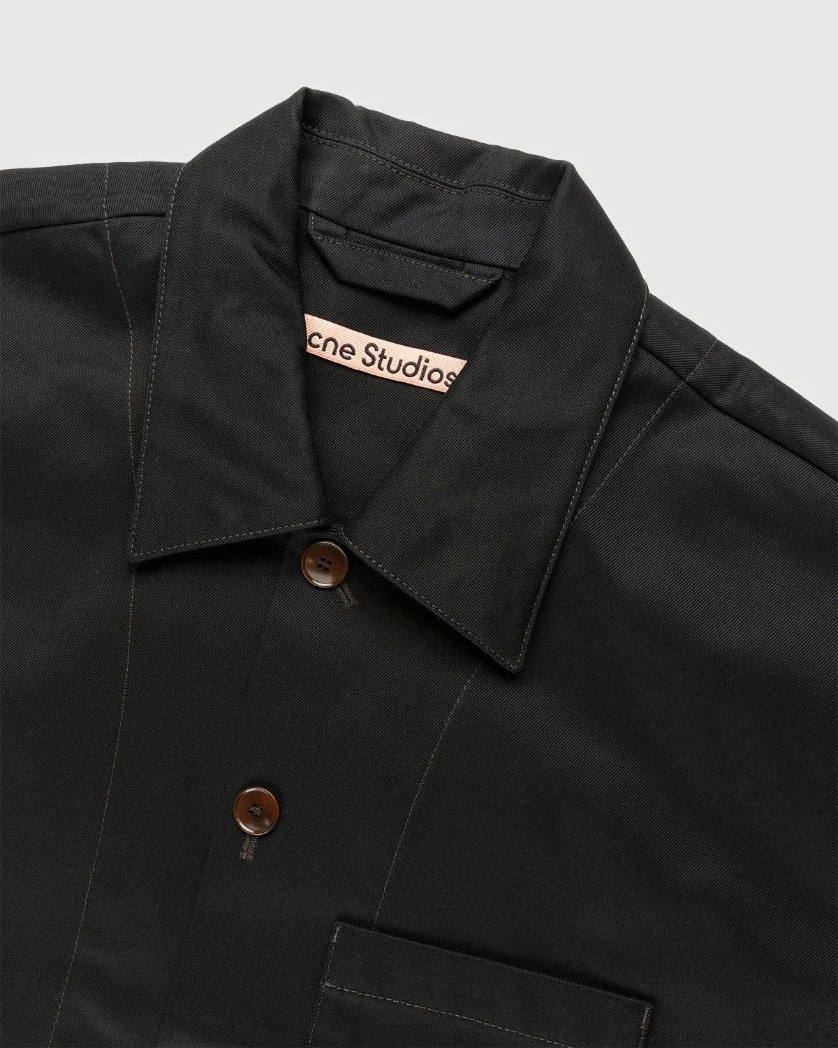 Acne Studios – Cotton Twill Jacket Black | Highsnobiety Shop