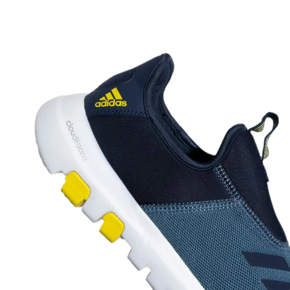 Adidas Men's Walkpal Running Shoe (Wonder Steel/Collegiate Navy/Impact Yellow)