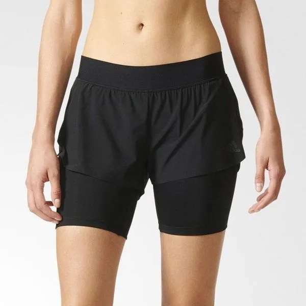 Adidas Women's Two in One Gym Short Black AP9520