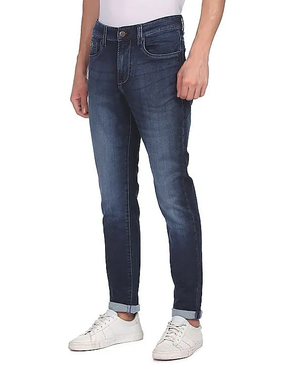 Aeropostale Men Blue Slim Fit Stone Wash Jeans