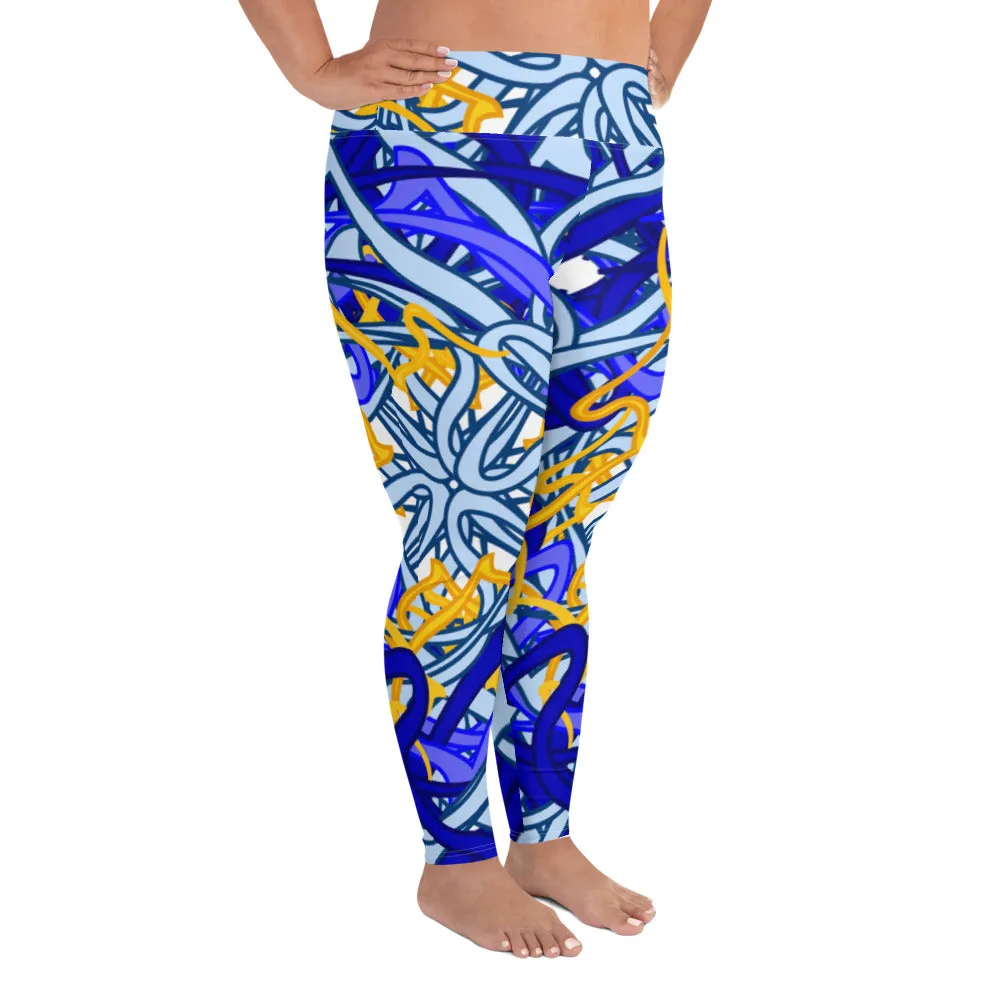 All-Over Print Plus Size Leggings Circular