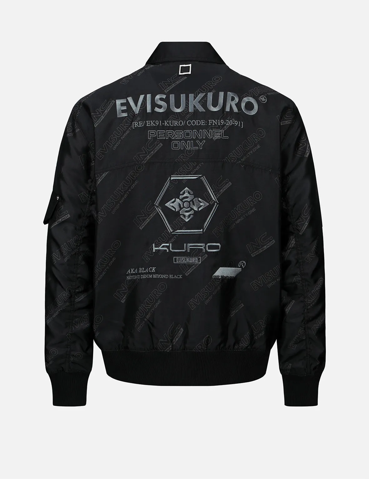 Allover Logo Print Bomber Jacket