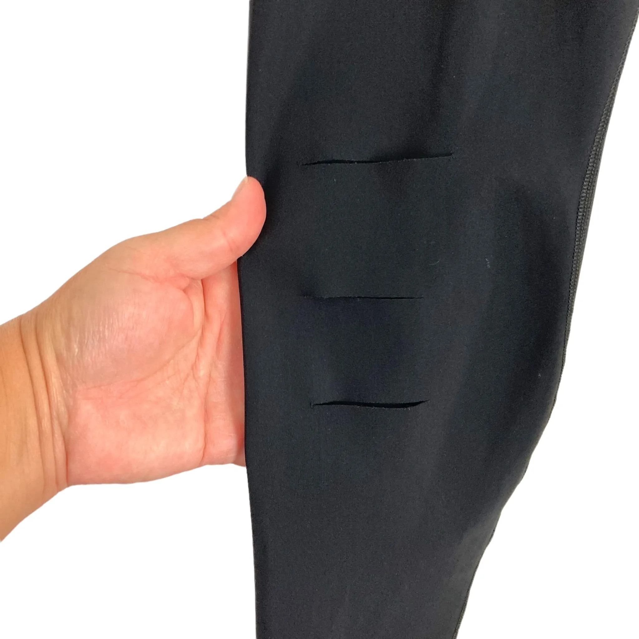 Alo Black High Waist Ripped Leggings- Size S (Inseam 29”)