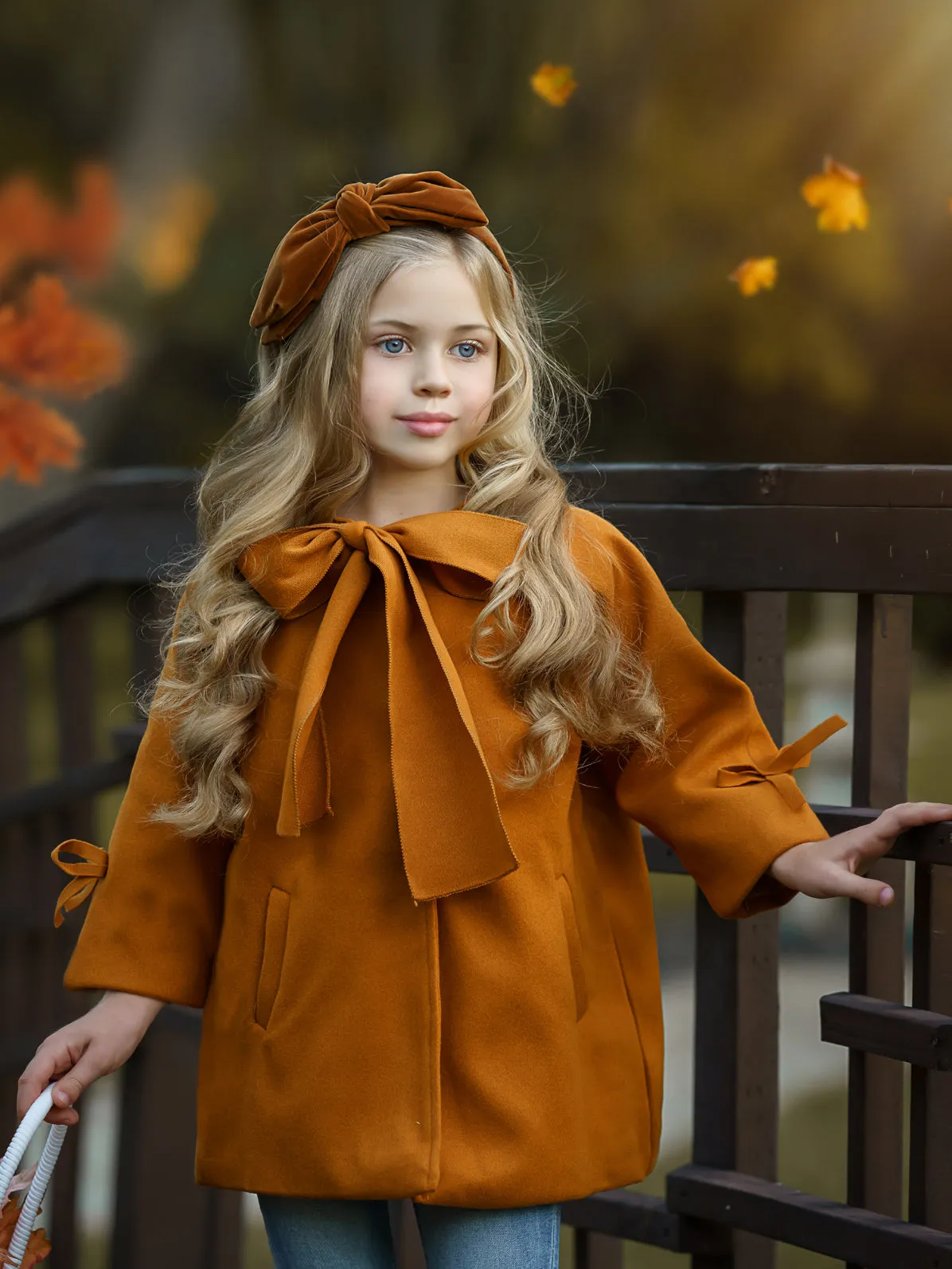 Autumn Dreams Bowed Wool Coat