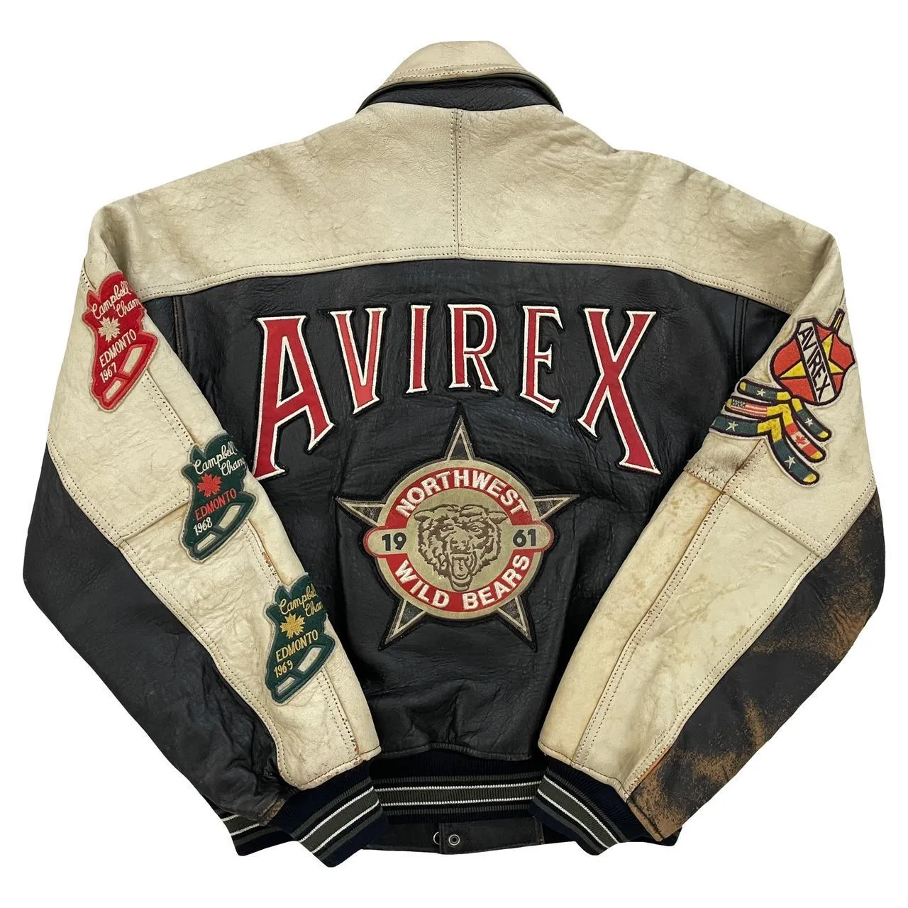 Avirex Leather Varsity Jacket