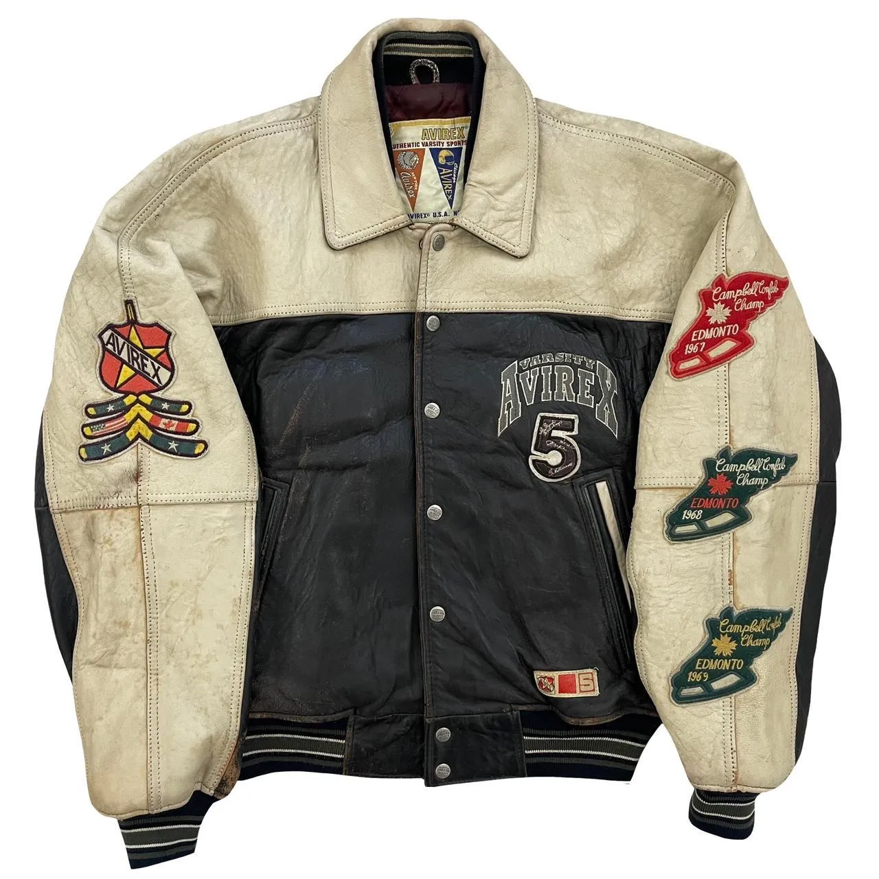 Avirex Leather Varsity Jacket