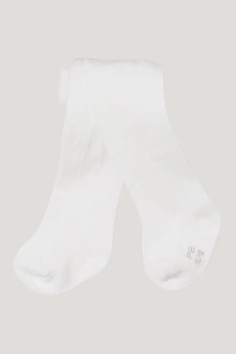 Baby Girl's White Essential Tights