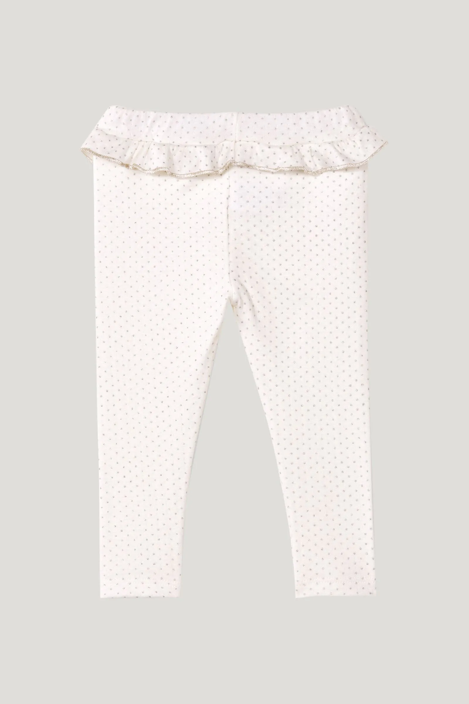 Baby Girl's White Temporel Leggings