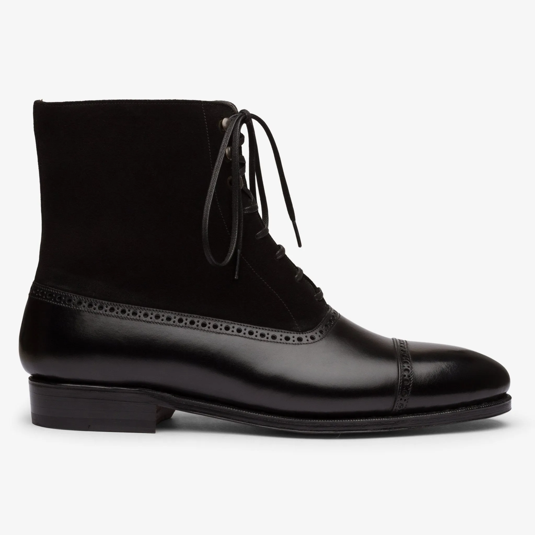 Balmoral Boot - Black - Zip Last