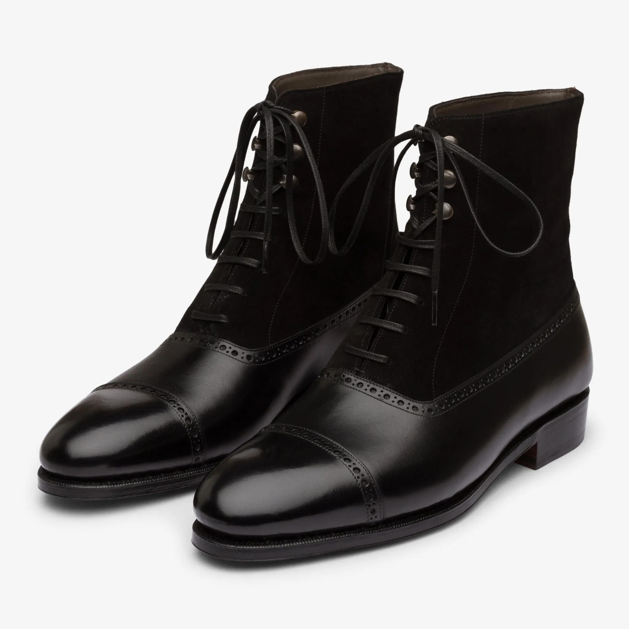 Balmoral Boot - Black - Zip Last