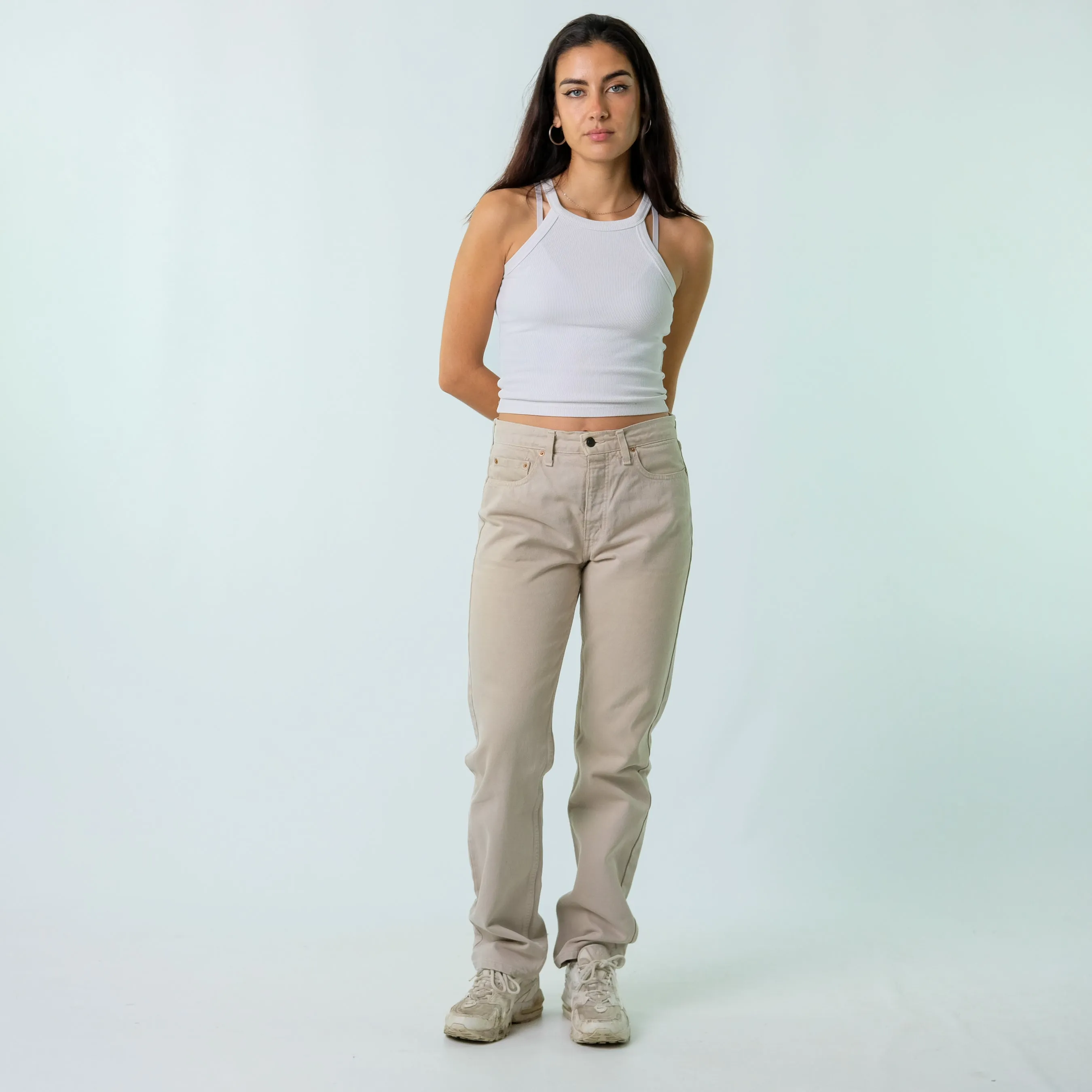 Beige y2ks Levi's Denim Jeans Baggy Pants (31x34)