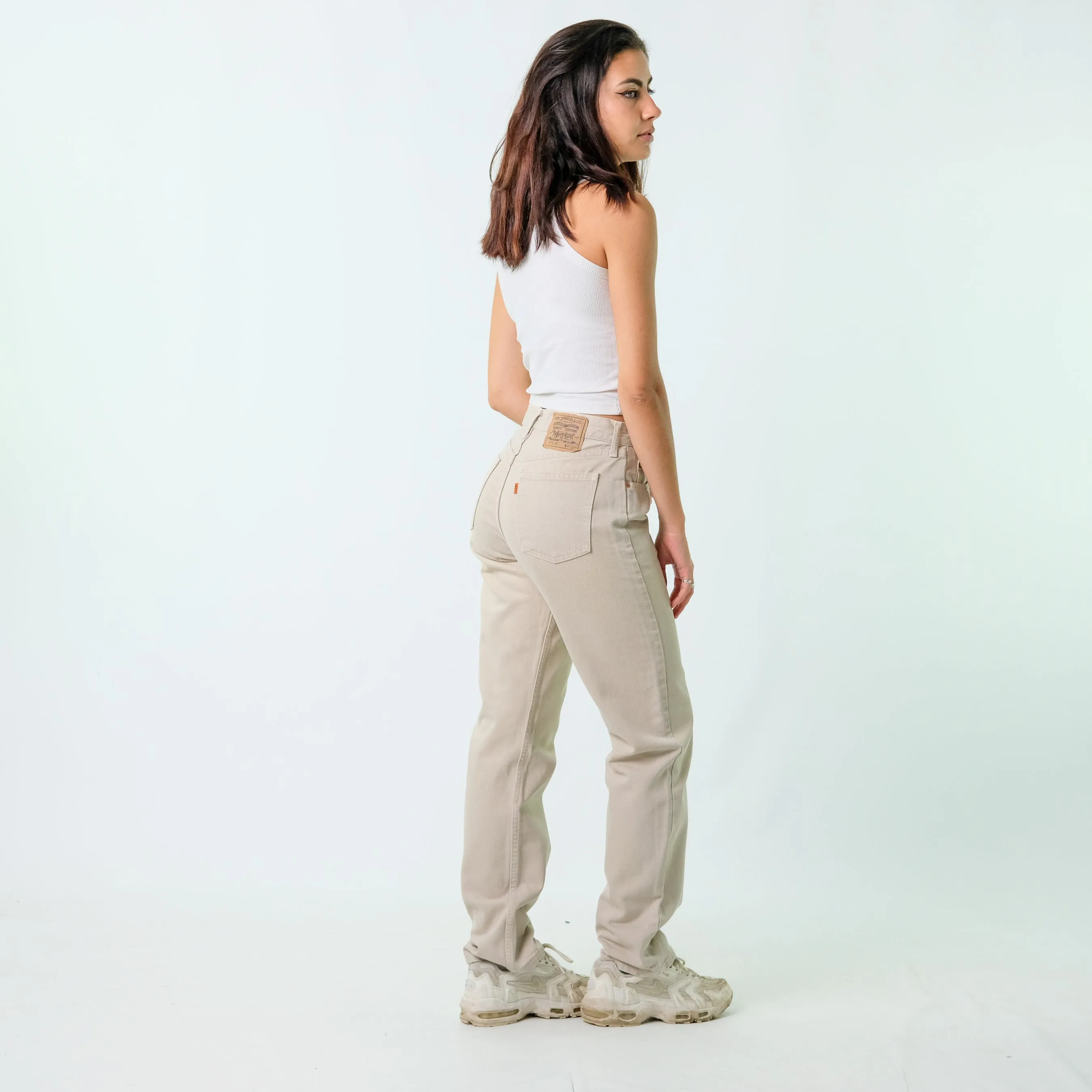 Beige y2ks Levi's Denim Jeans Baggy Pants (31x34)