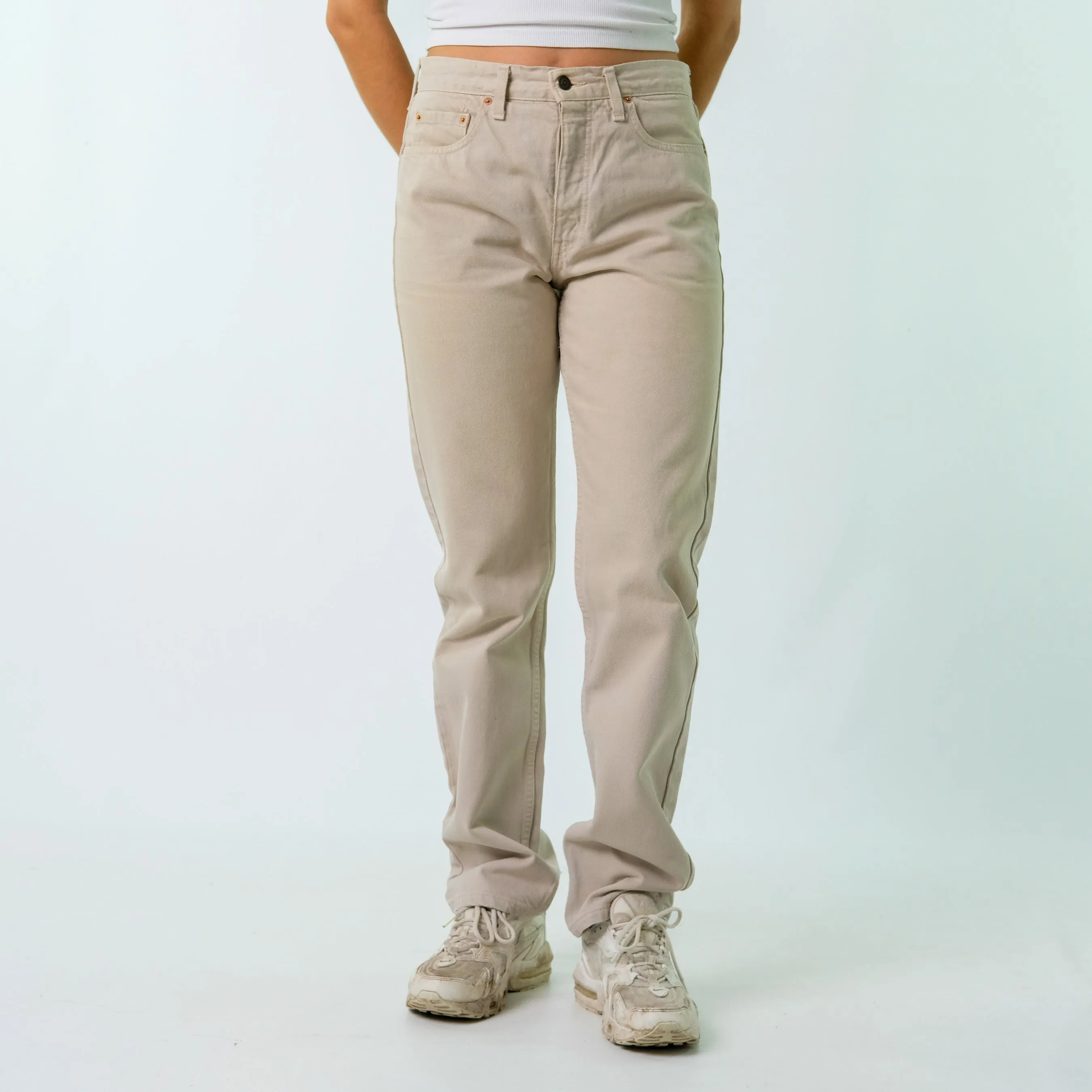 Beige y2ks Levi's Denim Jeans Baggy Pants (31x34)