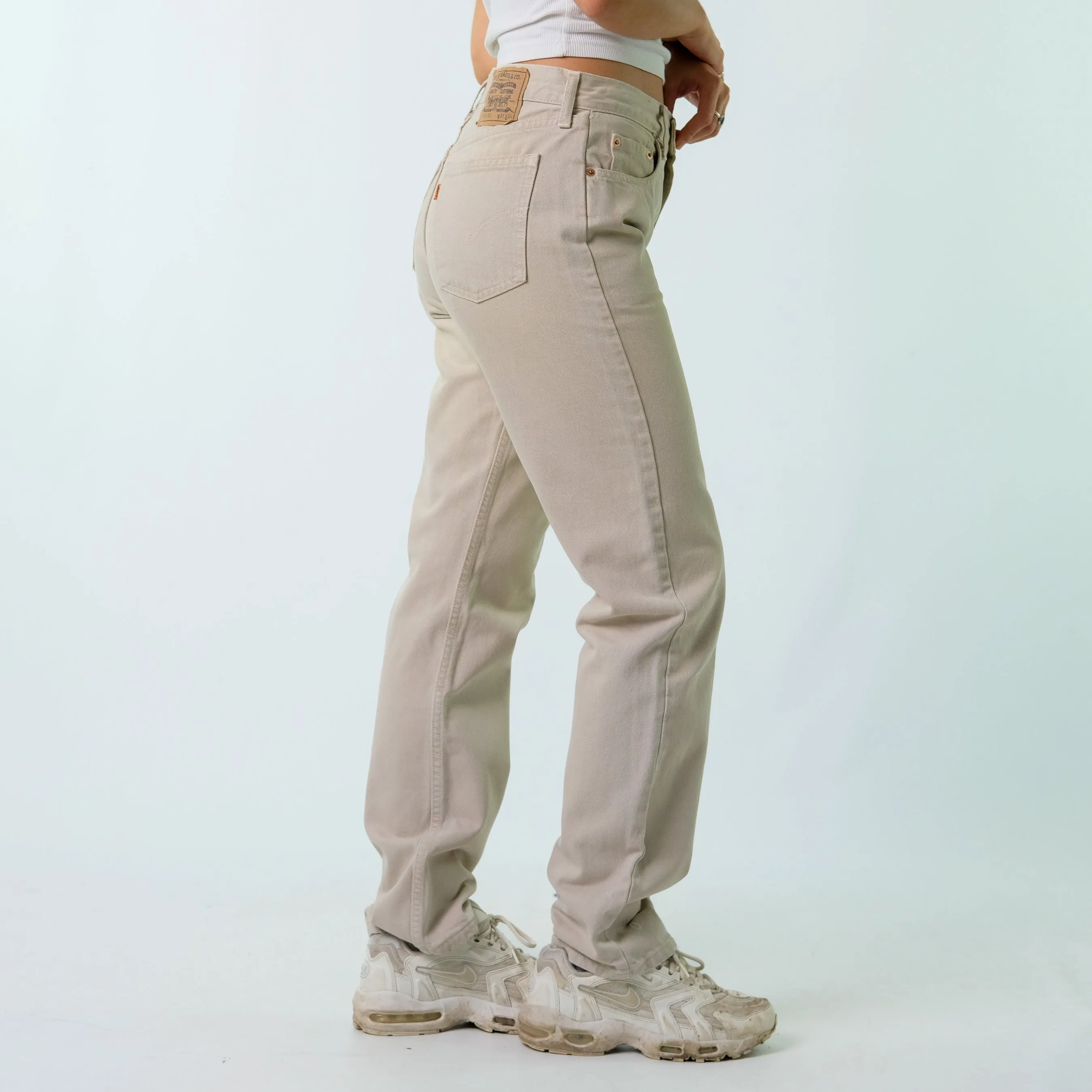 Beige y2ks Levi's Denim Jeans Baggy Pants (31x34)