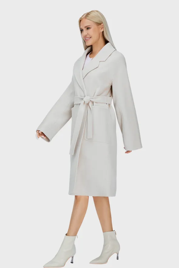 Belted Merino Overcoat