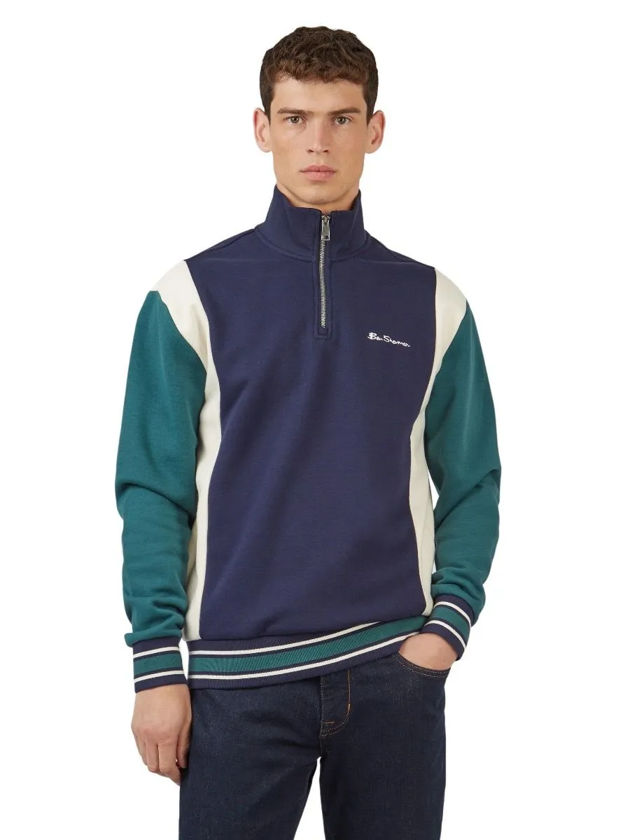 Ben Sherman Half Zip Track Top Jacket Marine