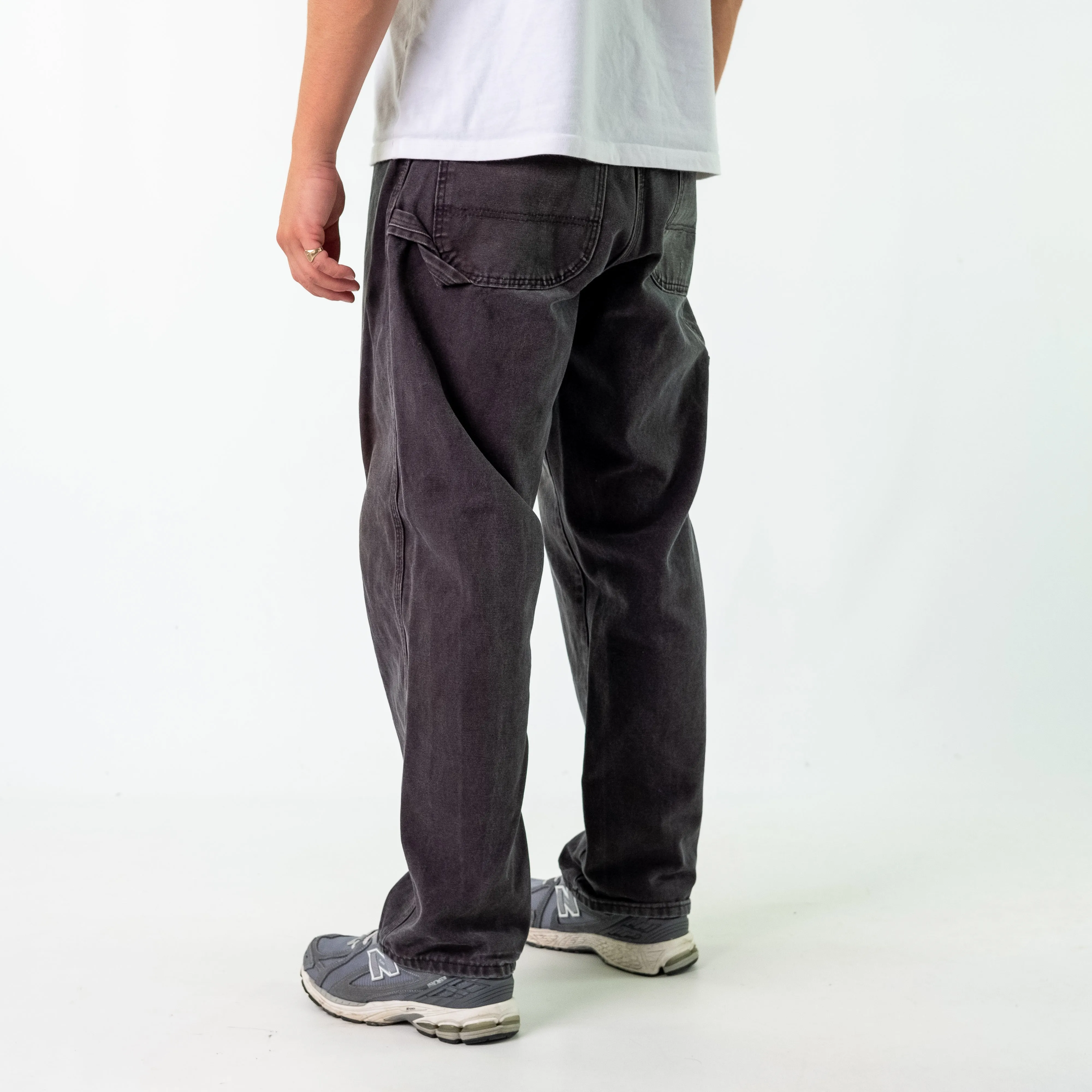 Black 90s Dickies Denim Carpenter Jeans Baggy Pants (34x30)