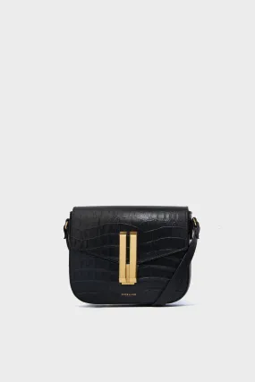 Black Croc Small Vancouver Bag