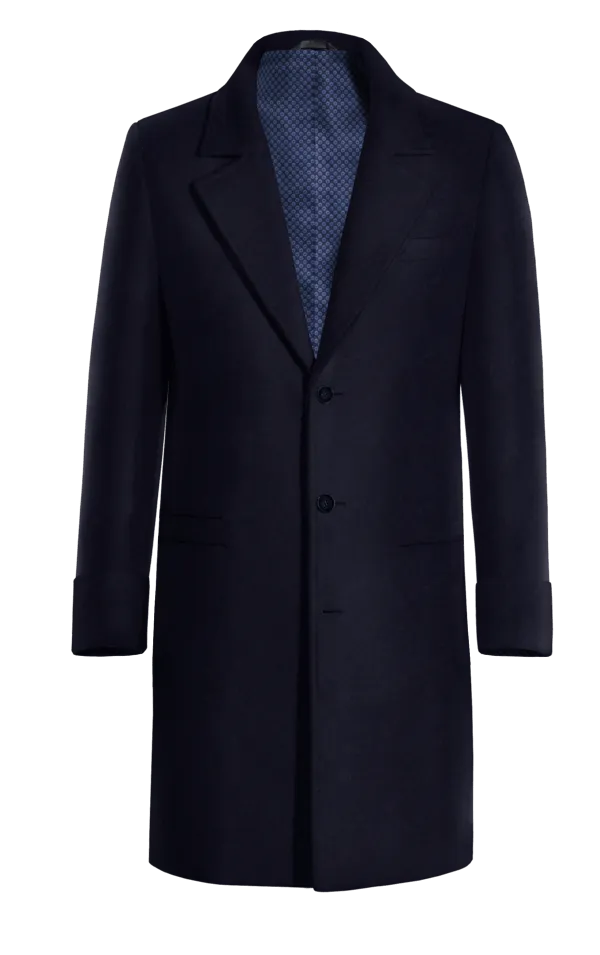 Blue Long Overcoat