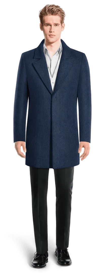 Blue Unlined Overcoat