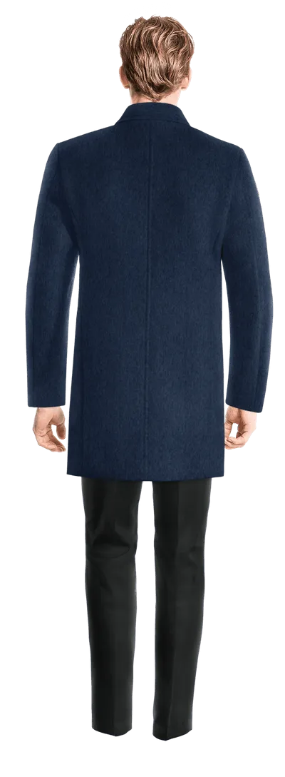 Blue Unlined Overcoat