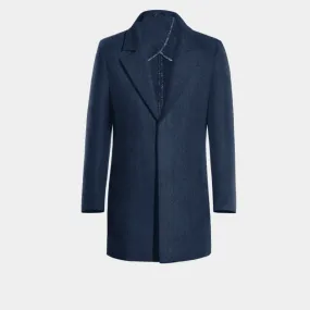 Blue Unlined Overcoat