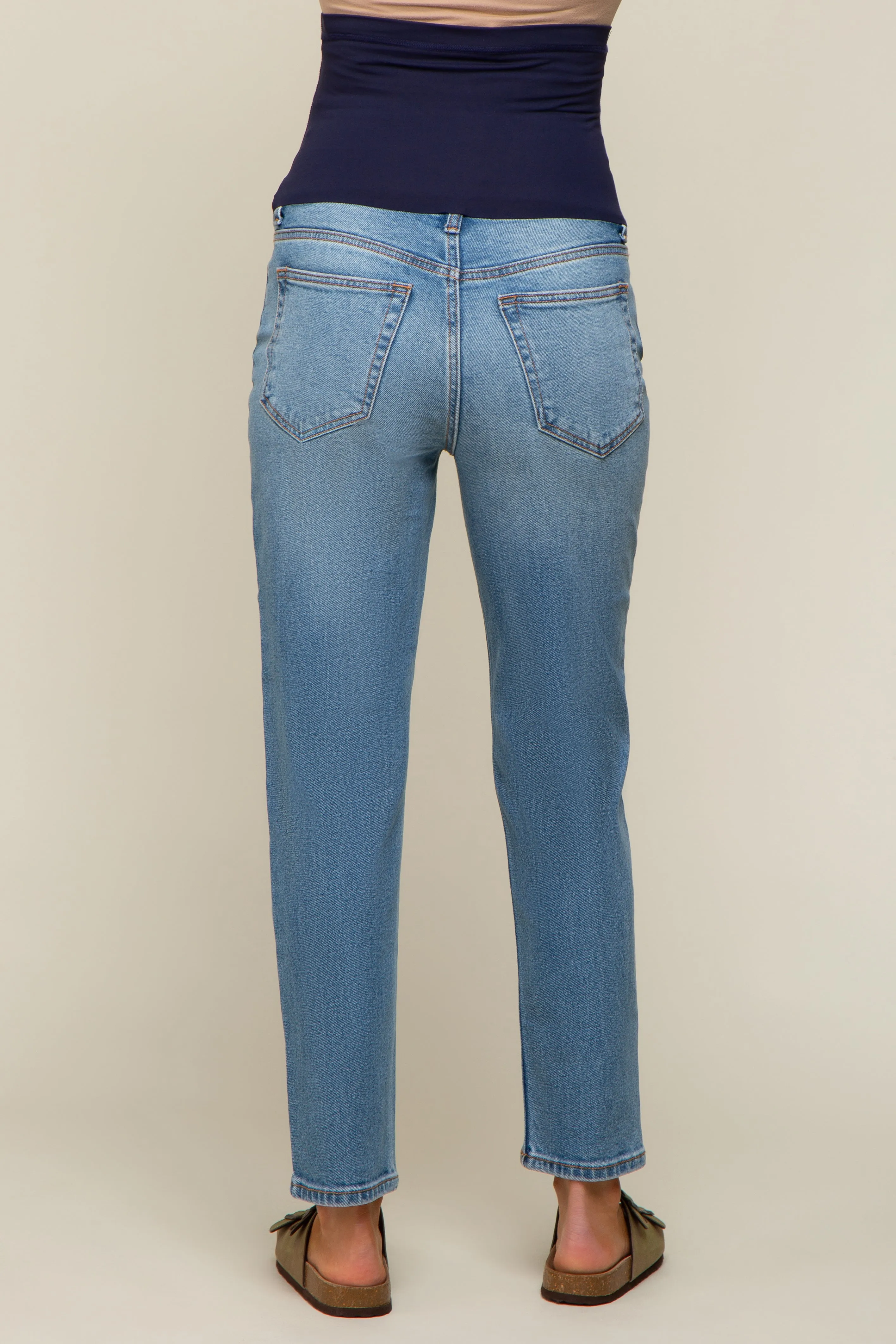 Blue Vintage Wash Maternity Jeans