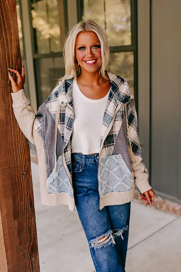 Bonfire Party Waffle Knit Jacket