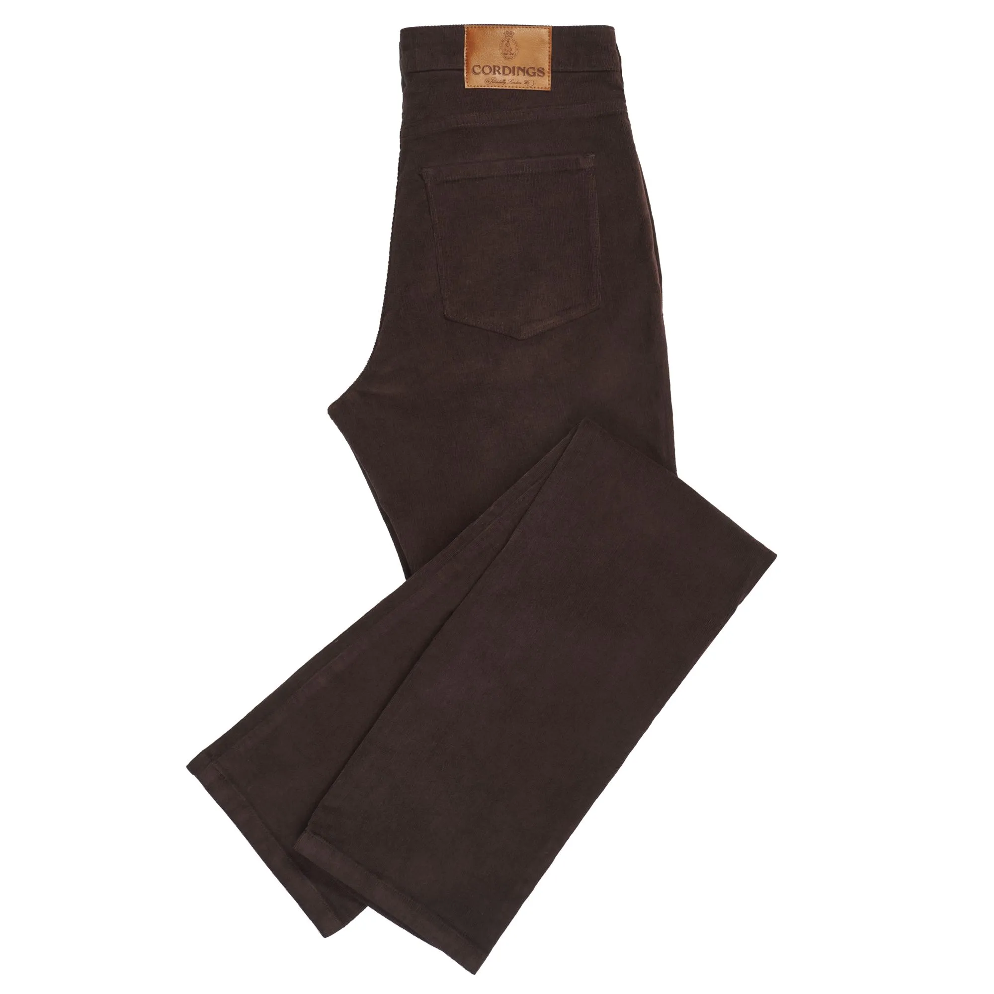 Brown Straight Leg Needlecord Jeans