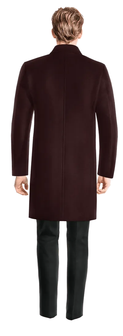 Burgundy Long Overcoat