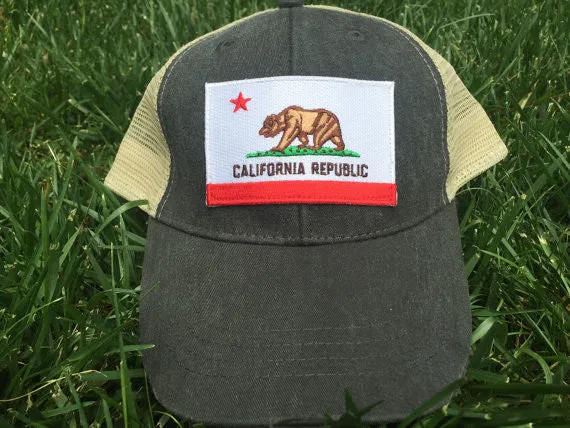 CALIFORNIA STATE FLAG MESH HAT SNAPBACK