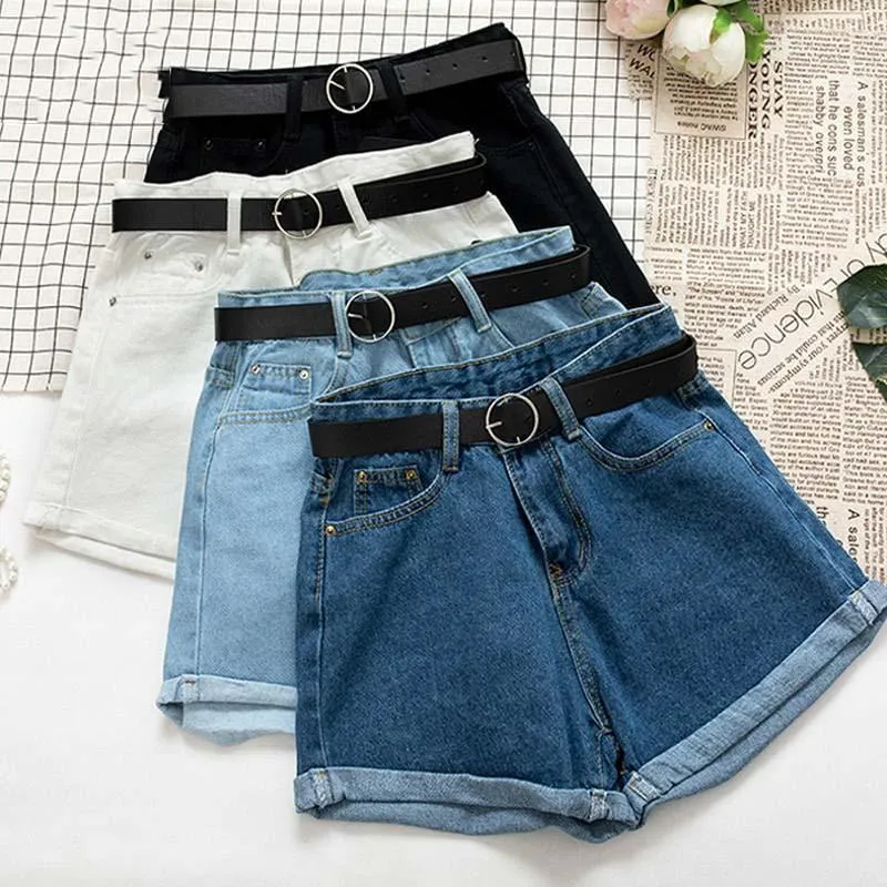 Casual Women Denim Shorts High Waist Jeans Shorts Ladies Bottom