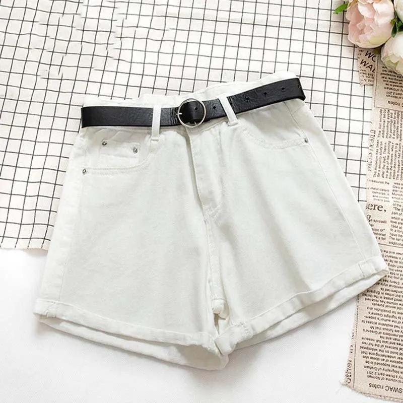 Casual Women Denim Shorts High Waist Jeans Shorts Ladies Bottom