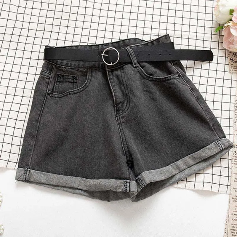 Casual Women Denim Shorts High Waist Jeans Shorts Ladies Bottom