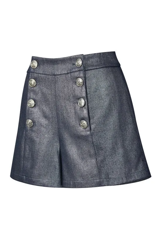 Chic Star Coated Denim Shorts