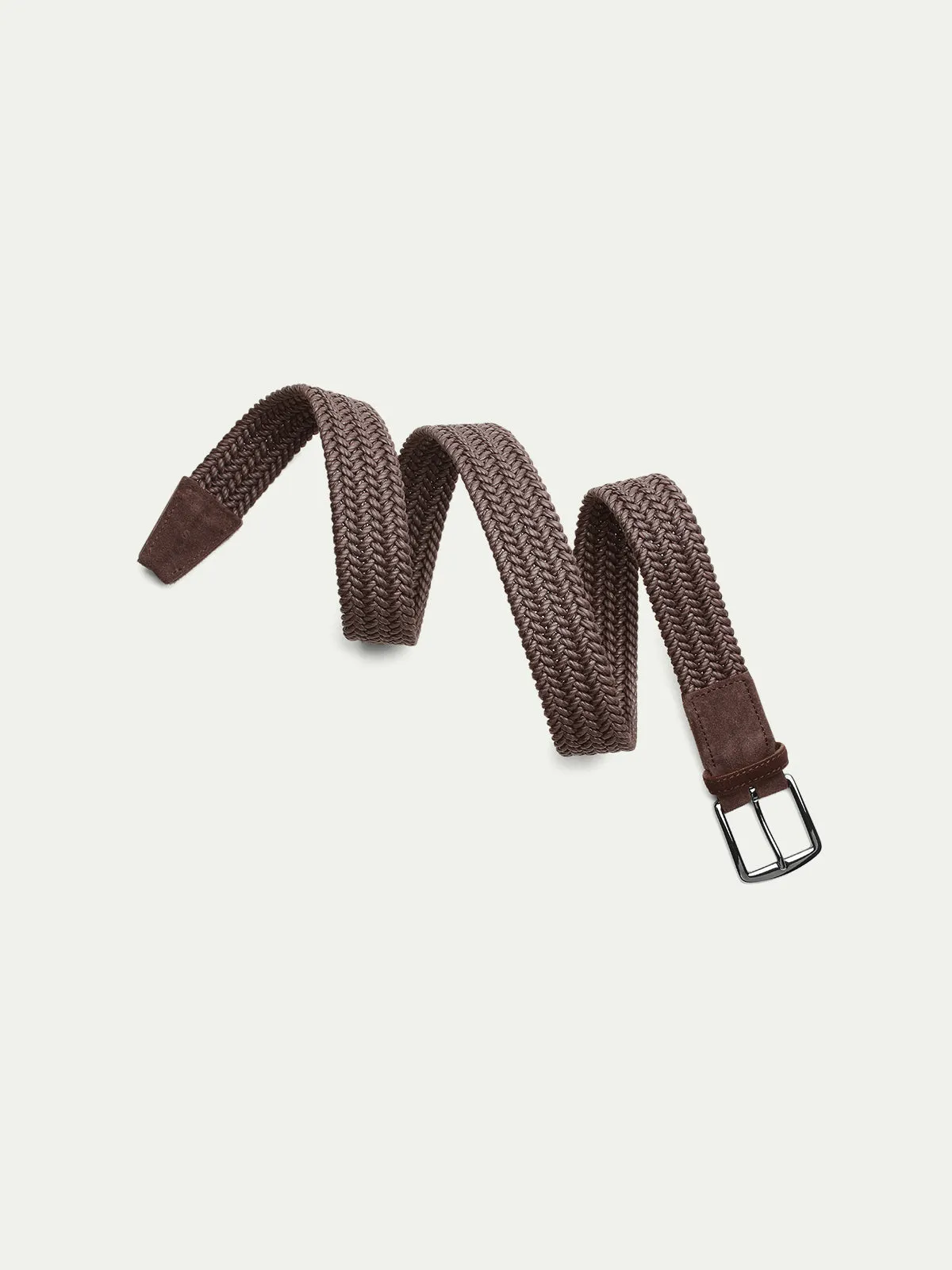 Chocolate Waxed Cotton Belt