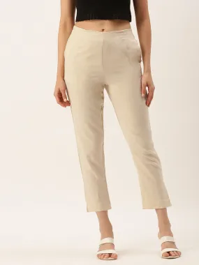 Cigarette Pant-Beige