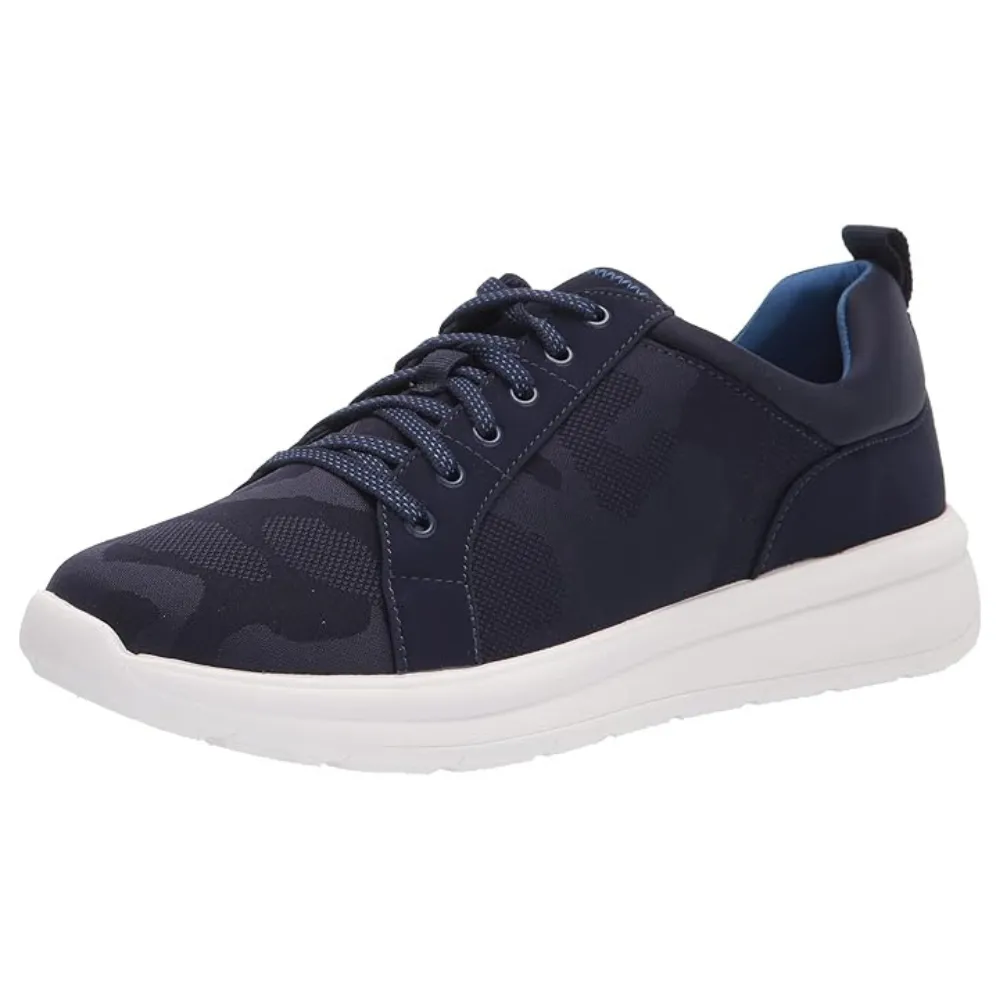 Clarks Ezera Lace Dark Navy Knit Sneaker (Women's)