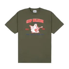 Classic Grip Religion T-Shirt Army Green