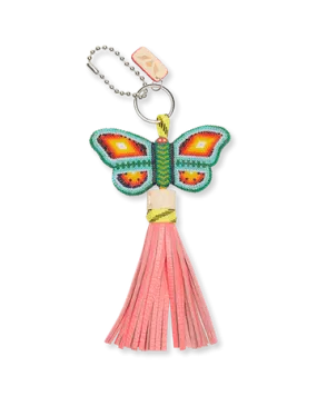 Clay Butterfly Bag Charm