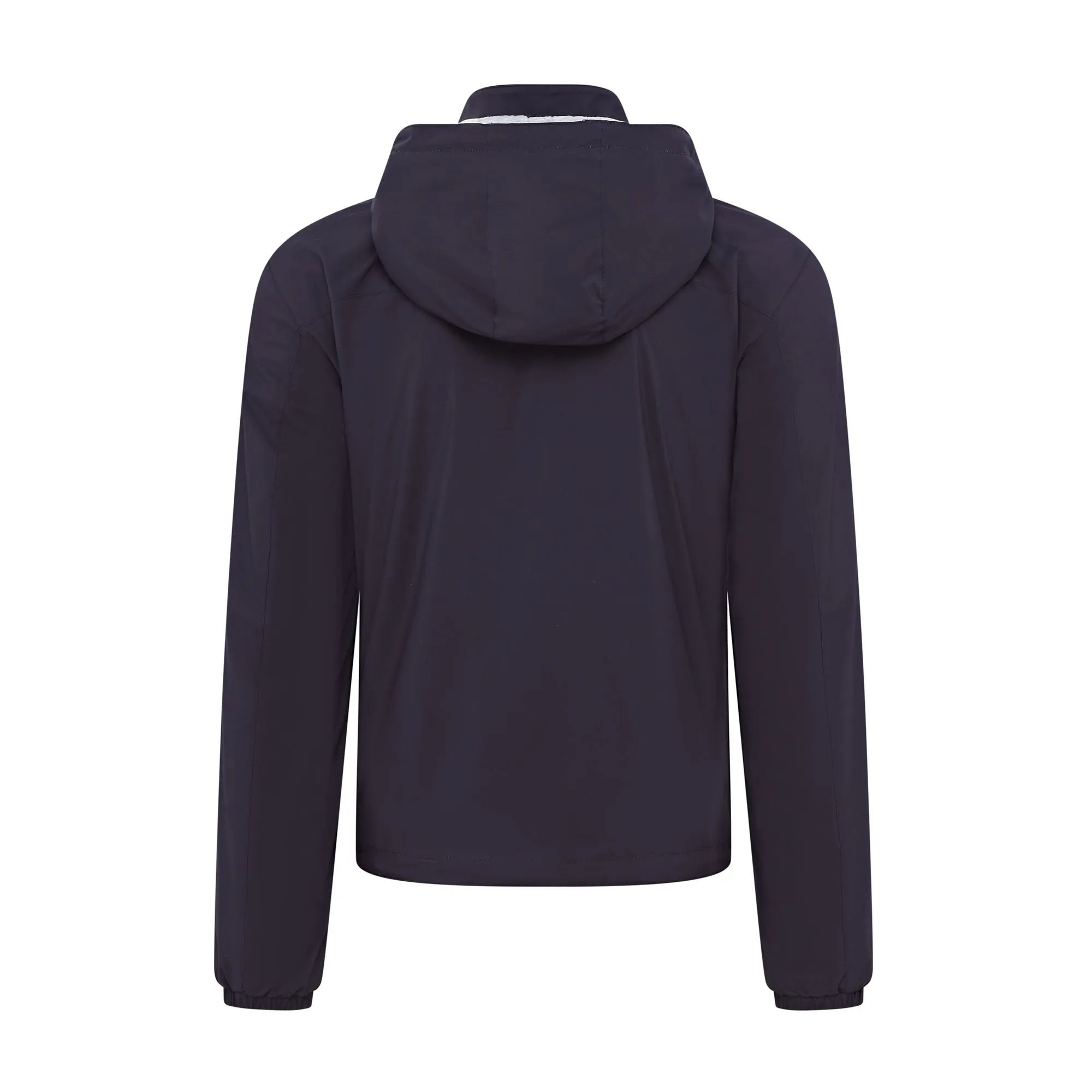 Corneliani Ultra Light Reversible Tech Hooded Jacket  (Navy)