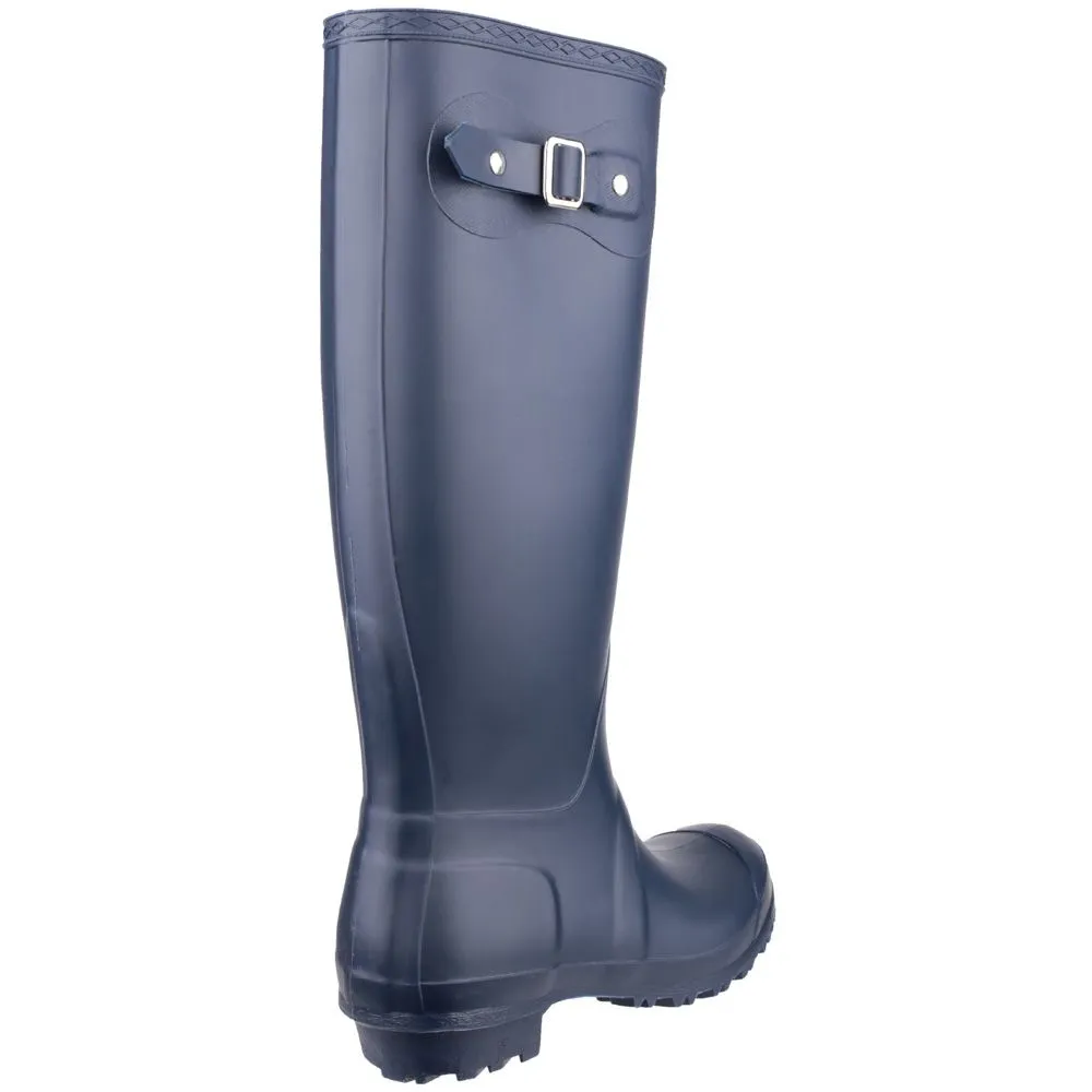 Cotswold Ladies Sandringham Buckled Welly Wellington Boot Navy