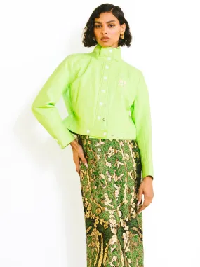 Courreges Lime Green Vinyl Jacket