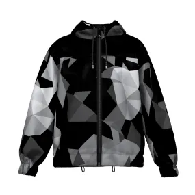 Cubes Black Windbreaker