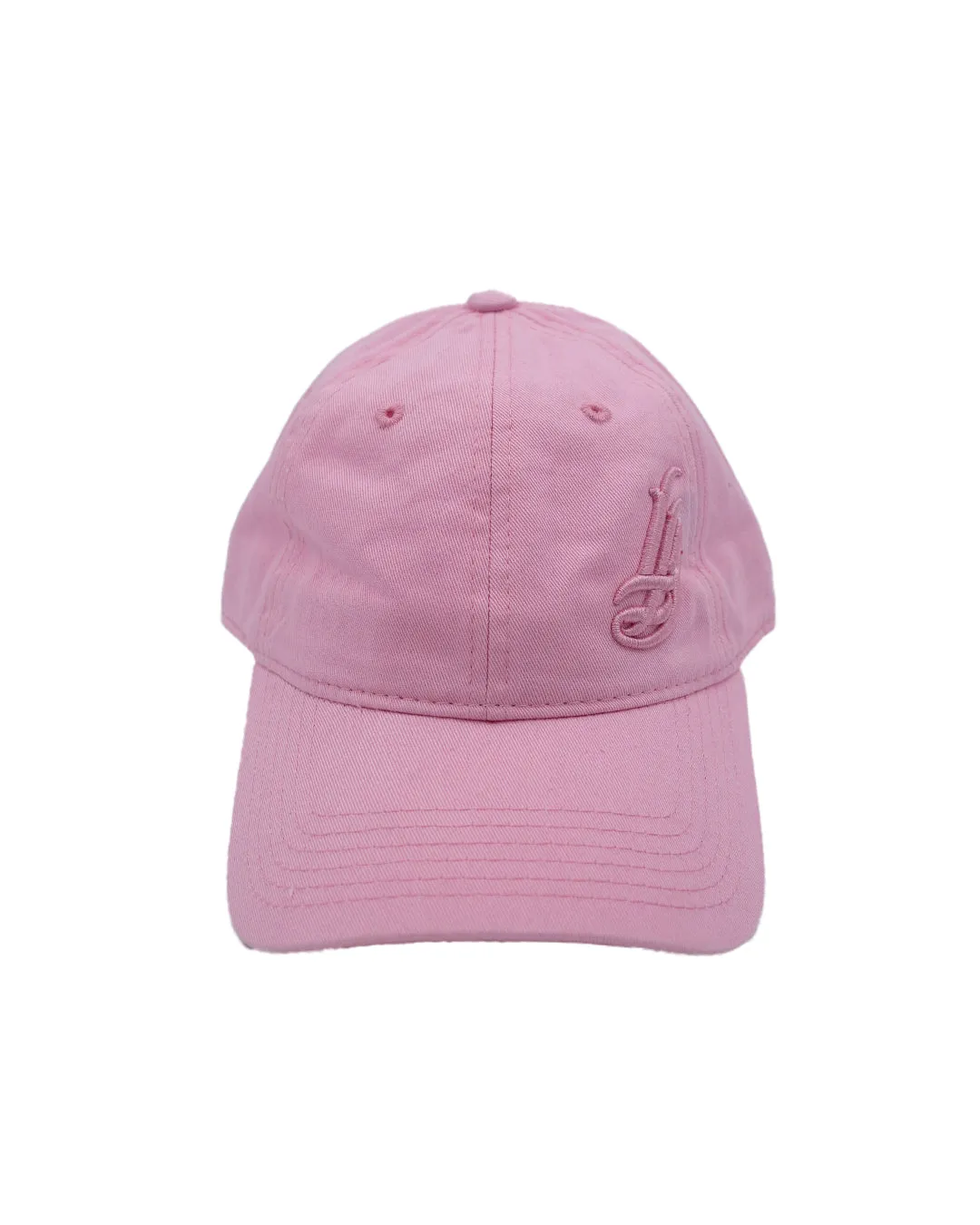 Cursive LB All Pink Youth Unstructured Dad Hat