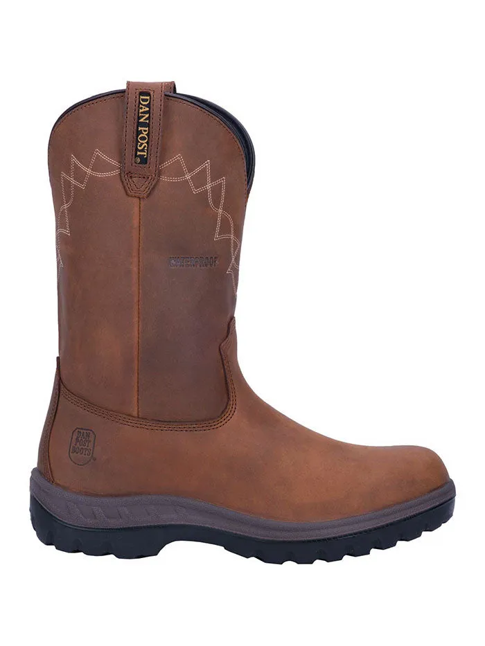 Dan Post DP62904 Mens Cummings Waterproof Steel Toe Work Boot Tan - B